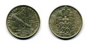 20 Escudo Estado Novo (Portugal) (1933 - 1974) Silber 