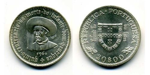 20 Escudo Estado Novo (Portugal) (1933 - 1974) Silber 