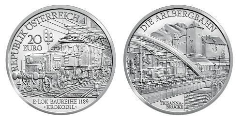 20 Euro Republic of Austria (1955 - ) Argent 