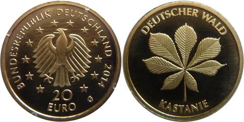 20 Euro Bundesrepublik Deutschland  (1990 - ) Gold 