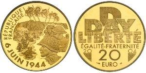 20 Euro Quinta República Francesa (1958 - ) Oro 