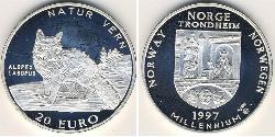 20 Euro Noruega Plata 