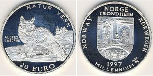 20 Euro Noruega Plata 