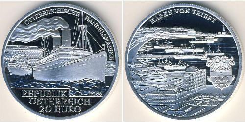 20 Euro Republic of Austria (1955 - ) Plata 