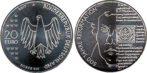 20 Euro Bundesrepublik Deutschland  (1990 - ) Silber 