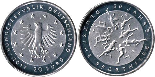 20 Euro Bundesrepublik Deutschland  (1990 - ) Silber 