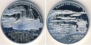 20 Euro Republik Österreich (1955 - ) Silber 