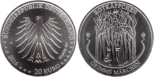 20 Euro 德国 銀 
