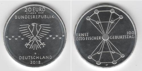 20 Euro 德国 銀 