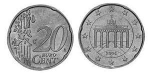 20 Eurocent Alemania (1990 - ) Latón 