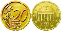 20 Eurocent Federal Republic of Germany (1990 - ) Tin/Aluminium/Copper/Zinc 
