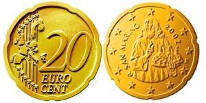 20 Eurocent San Marino (301 - ) Tin/Aluminium/Copper/Zinc 