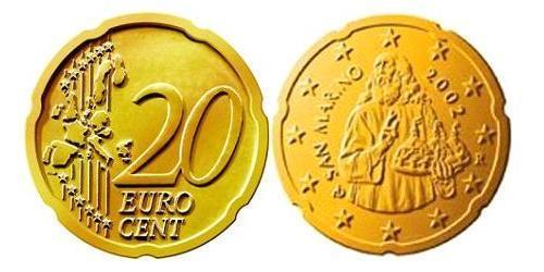 20 Eurocent San Marino (301 - ) Tin/Aluminium/Copper/Zinc 