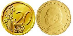 20 Eurocent Vatican (1926-) Tin/Aluminium/Copper/Zinc John Paul II (1920 - 2005)