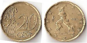 20 Eurocent Italia Tin/Rame/Alluminio/Zinco 