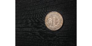 20 Filler Royaume de Hongrie (1000-1918) Nickel 