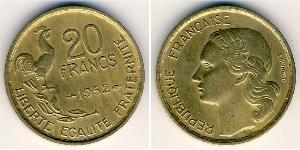 20 Franc Cuarta República francesa (1946-1958) Aluminio/Bronce 