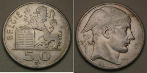 20 Franc Belgique Argent Léopold III (roi des Belges)