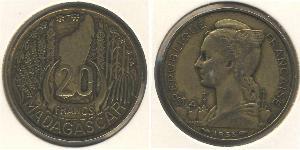 20 Franc Madagaskar (1960 - ) Bronze 