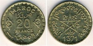 20 Franc Maroc Bronze 