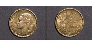 20 Franc French Fourth Republic (1946-1958) Bronze/Aluminium 