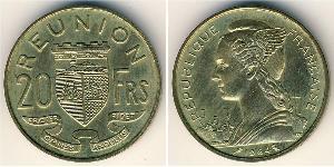 20 Franc Reunion (1946 - ) Bronze/Aluminium 