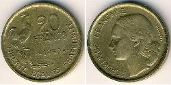 20 Franc Vierte Französische Republik (1946-1958) Bronze/Aluminium 