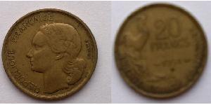 20 Franc Vierte Französische Republik (1946-1958) Bronze/Aluminium 