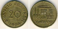 20 Franc  Bronze/Aluminium 