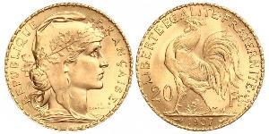 20 Franc Dritte Französische Republik (1870-1940)  Gold 