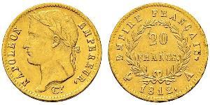 20 Franc Erstes Kaiserreich (1804-1814) Gold Napoleon Bonaparte(1769 - 1821)