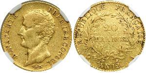 20 Franc Erstes Kaiserreich (1804-1814) Gold Napoleon Bonaparte(1769 - 1821)