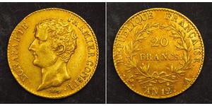 20 Franc Erstes Kaiserreich (1804-1814) Gold Napoleon Bonaparte(1769 - 1821)