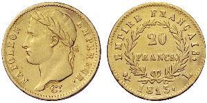 20 Franc Erstes Kaiserreich (1804-1814) Gold Napoleon Bonaparte(1769 - 1821)