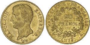 20 Franc Erstes Kaiserreich (1804-1814) Gold Napoleon Bonaparte(1769 - 1821)