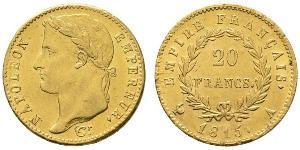 20 Franc Erstes Kaiserreich (1804-1814) Gold Napoleon Bonaparte(1769 - 1821)