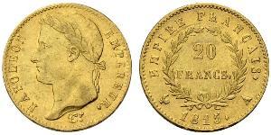 20 Franc Erstes Kaiserreich (1804-1814) Gold Napoleon Bonaparte(1769 - 1821)