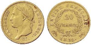 20 Franc Erstes Kaiserreich (1804-1814) Gold Napoleon Bonaparte(1769 - 1821)