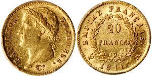 20 Franc First French Empire (1804-1814) Gold Napoleon (1769 - 1821)