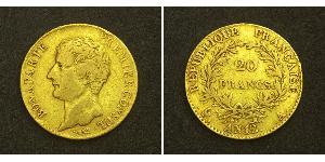 20 Franc First French Empire (1804-1814) Gold Napoleon (1769 - 1821)