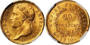 20 Franc First French Empire (1804-1814) Gold Napoleon (1769 - 1821)