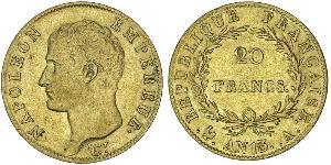 20 Franc First French Empire (1804-1814) Gold Napoleon (1769 - 1821)