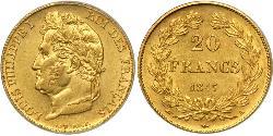 20 Franc Julimonarchie (1830-1848) Gold Louis-Philippe I (1773 -1850)