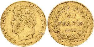 20 Franc Julimonarchie (1830-1848) Gold Louis-Philippe I (1773 -1850)