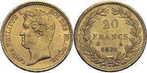 20 Franc Julimonarchie (1830-1848) Gold Louis-Philippe I (1773 -1850)