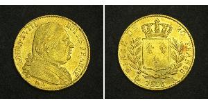 20 Franc Kingdom of France (1815-1830) Gold Ludwig XVIII (1755-1824)