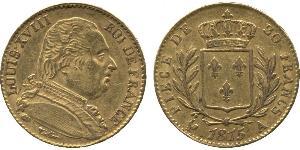 20 Franc Kingdom of France (1815-1830) Gold Ludwig XVIII (1755-1824)