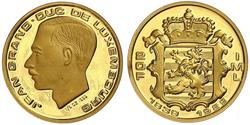 20 Franc Luxembourg Gold Jean, Grand Duke of Luxembourg (1921 - ) 