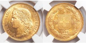 20 Franc Schweiz Gold 