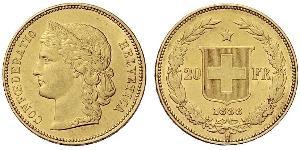 20 Franc Schweiz Gold 